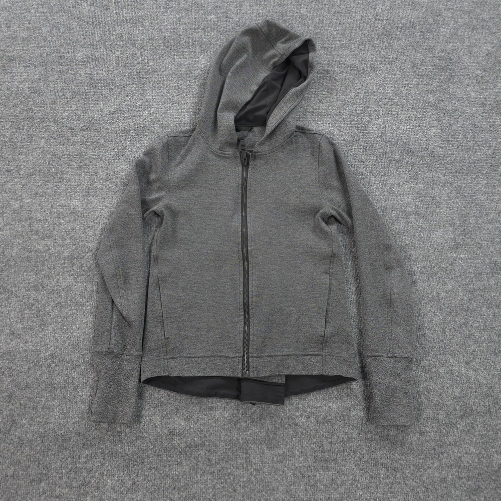 Lululemon Jacket Womens 2 Grey City Trek Hoodie Stretch Performance‎ Running Gym